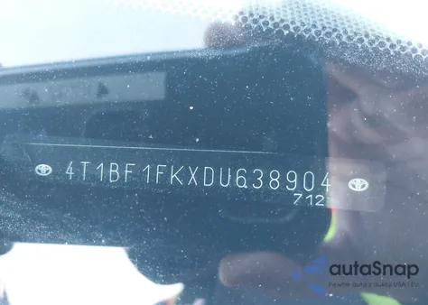 2013 Toyota Camry Se from USA, damaged, VIN 4T1BF1FKXDU638904